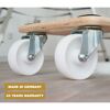 Transportroller mit weißen Rollen