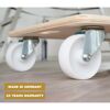 Transportroller mit weißen Rollen