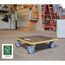 Rollbrett aus Holz mit vier Rollen