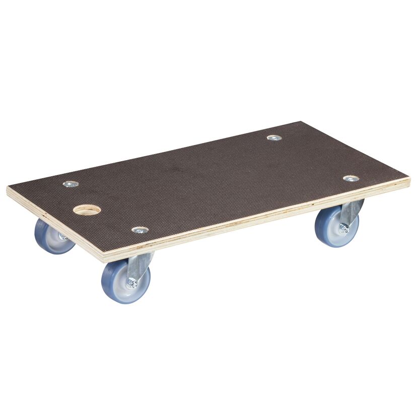 Rollbrett aus Holz mit vier Rollen