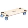 Möbelroller aus Holz mit Rollen und Griff