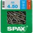 SPAX Senkkopfschrauben 4x50 mm, Edelstahl A2, 125 Stück