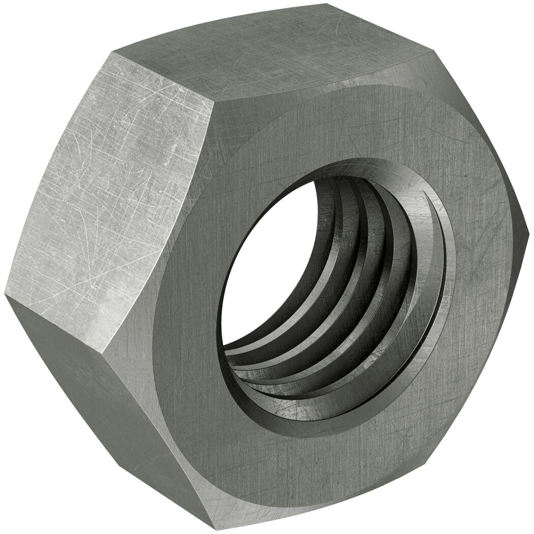 Metallene Sechskantmutter