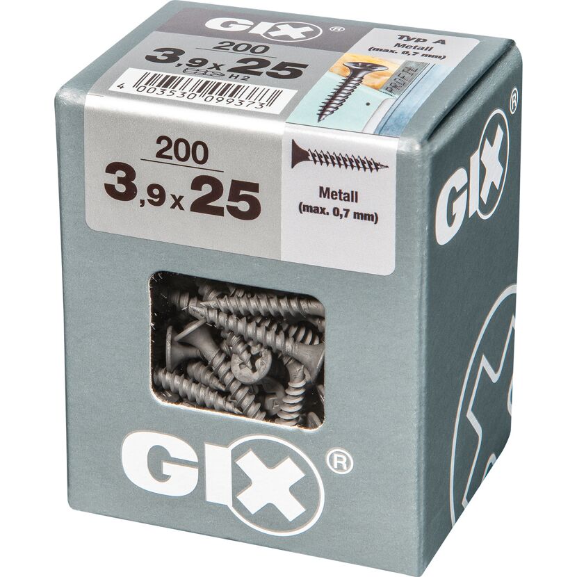 Trockenbauschraube 'Gix-A' PH2 Ø 3,9 x 25 mm 200 Stück