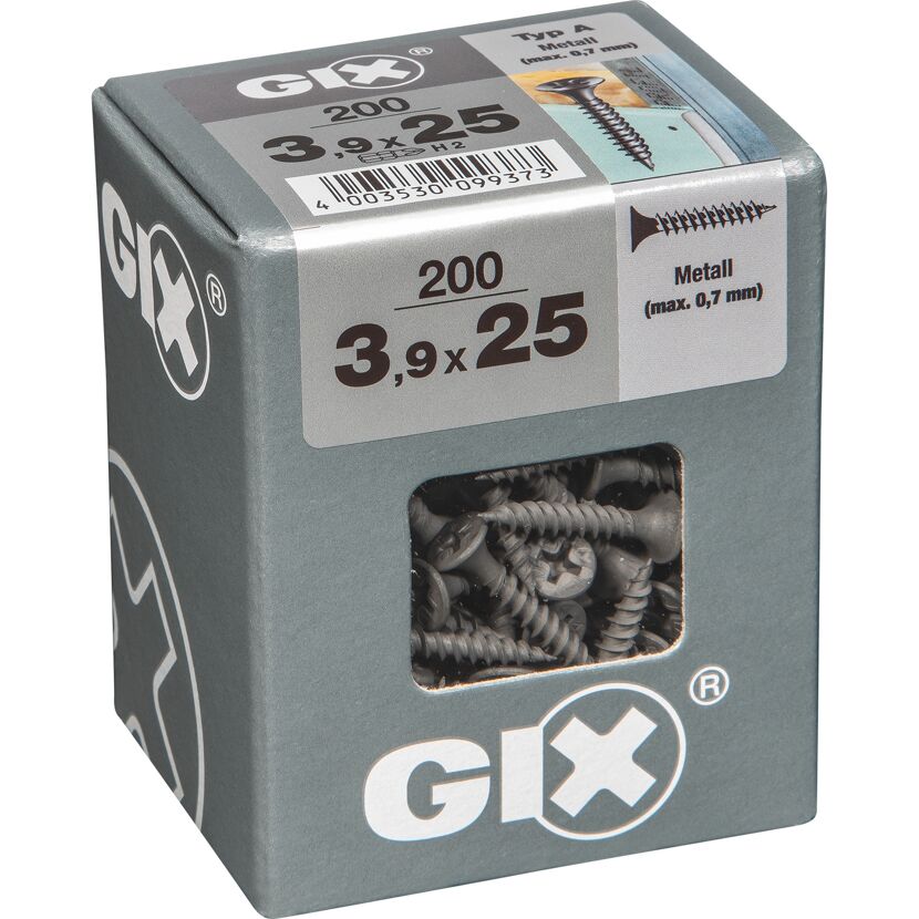 Trockenbauschraube 'Gix-A' PH2 Ø 3,9 x 25 mm 200 Stück