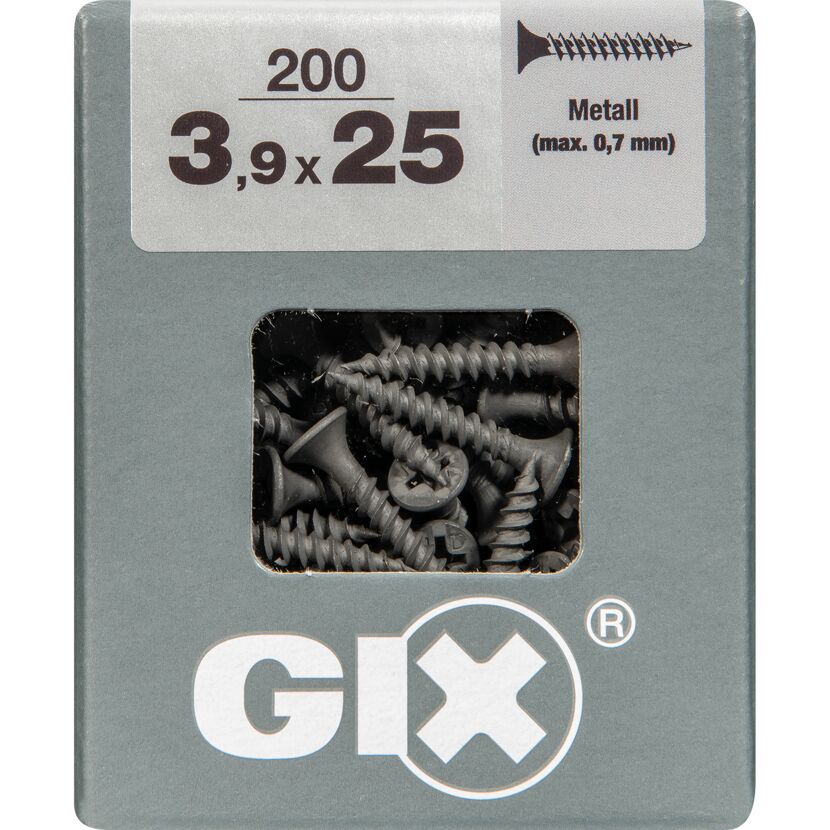 Trockenbauschraube 'Gix-A' PH2 Ø 3,9 x 25 mm 200 Stück