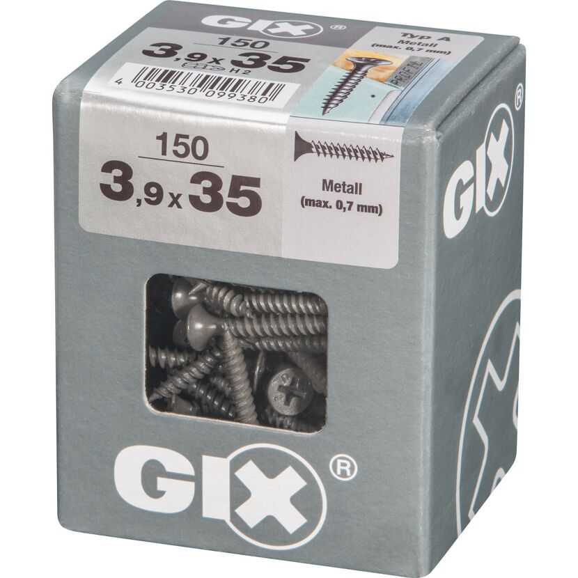 Trockenbauschraube 'Gix-A' PH2 Ø 3,9 x 35 mm 150 Stück