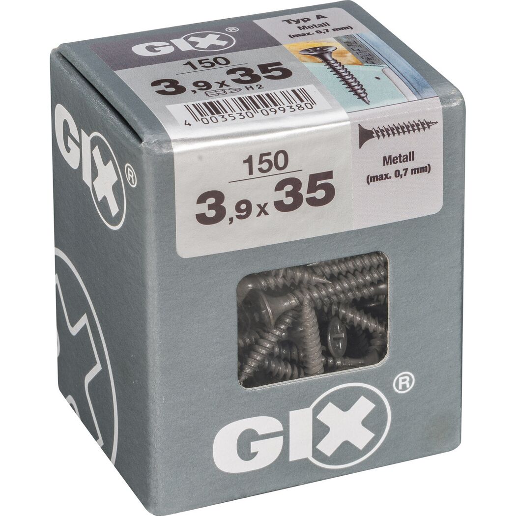 Trockenbauschraube 'Gix-A' PH2 Ø 3,9 x 35 mm 150 Stück
