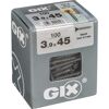 GIX Schrauben 3,9 x 45 mm, 100 Stück