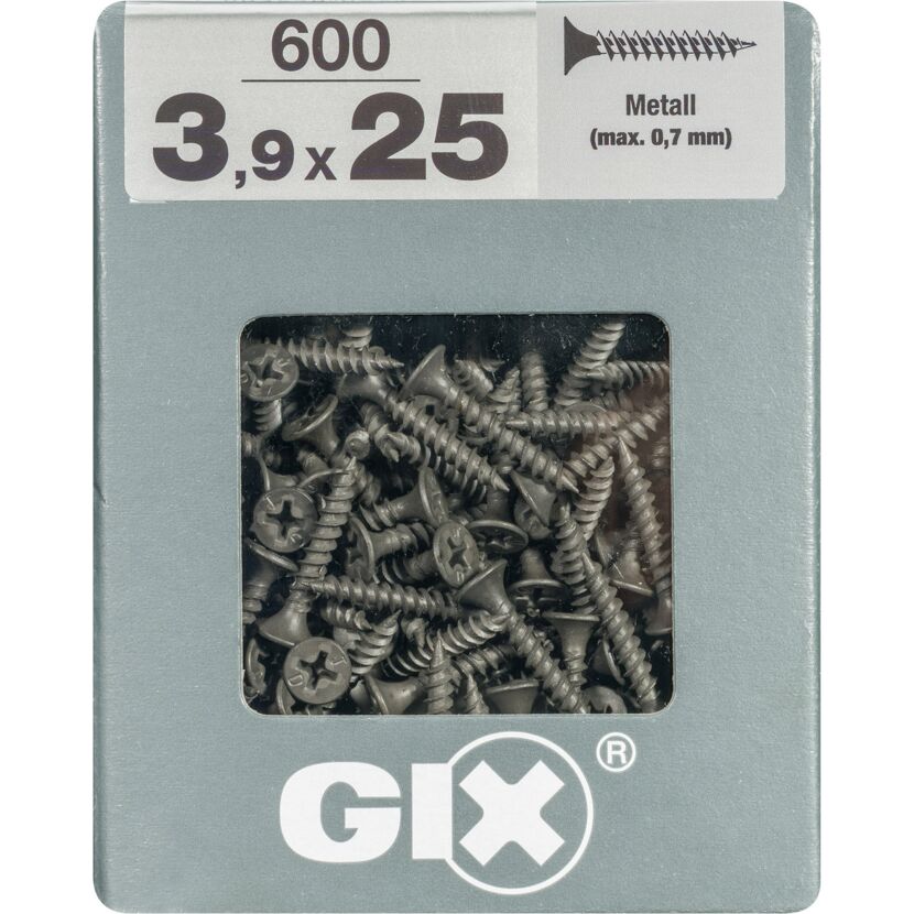 Trockenbauschraube 'Gix-A' PH2 Ø 3,9 x 25 mm 600 Stück