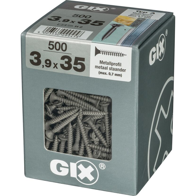 Trockenbauschraube 'Gix-A' PH2 Ø 3,9 x 35 mm 500 Stück