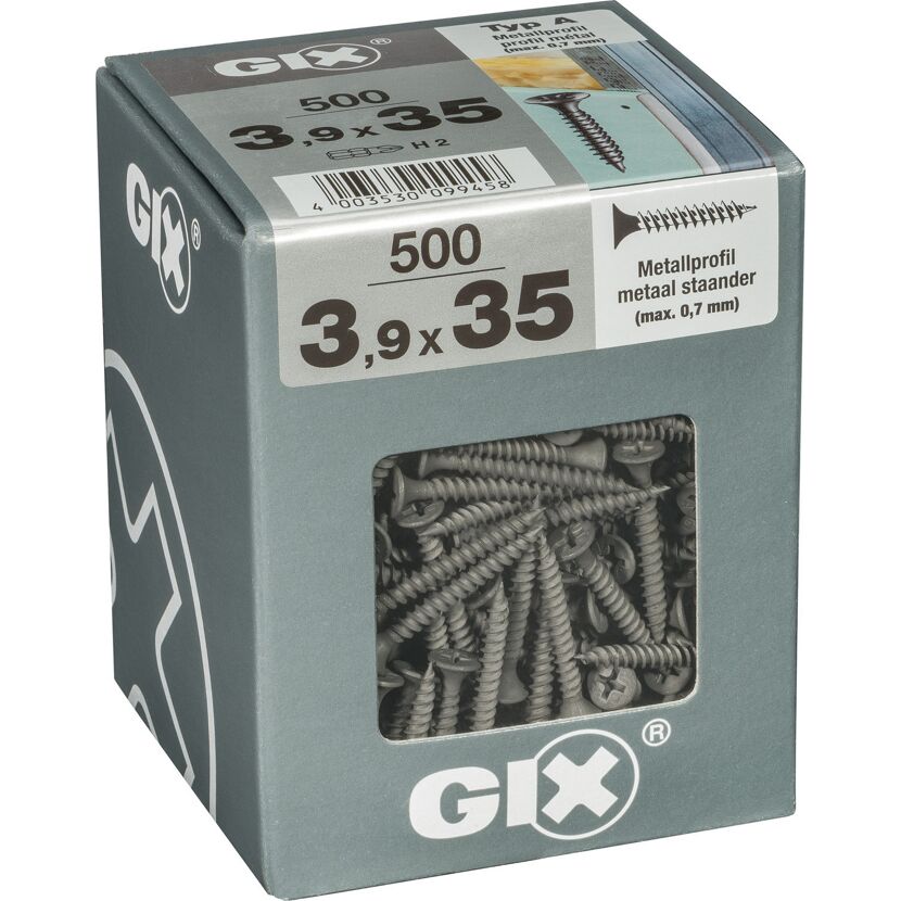 Trockenbauschraube 'Gix-A' PH2 Ø 3,9 x 35 mm 500 Stück
