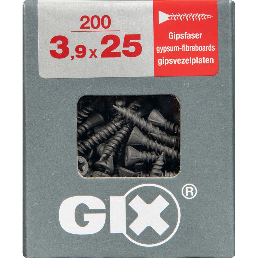 Trockenbauschraube 'Gix-C' PH2 Ø 3,9 x 25 mm 200 Stück