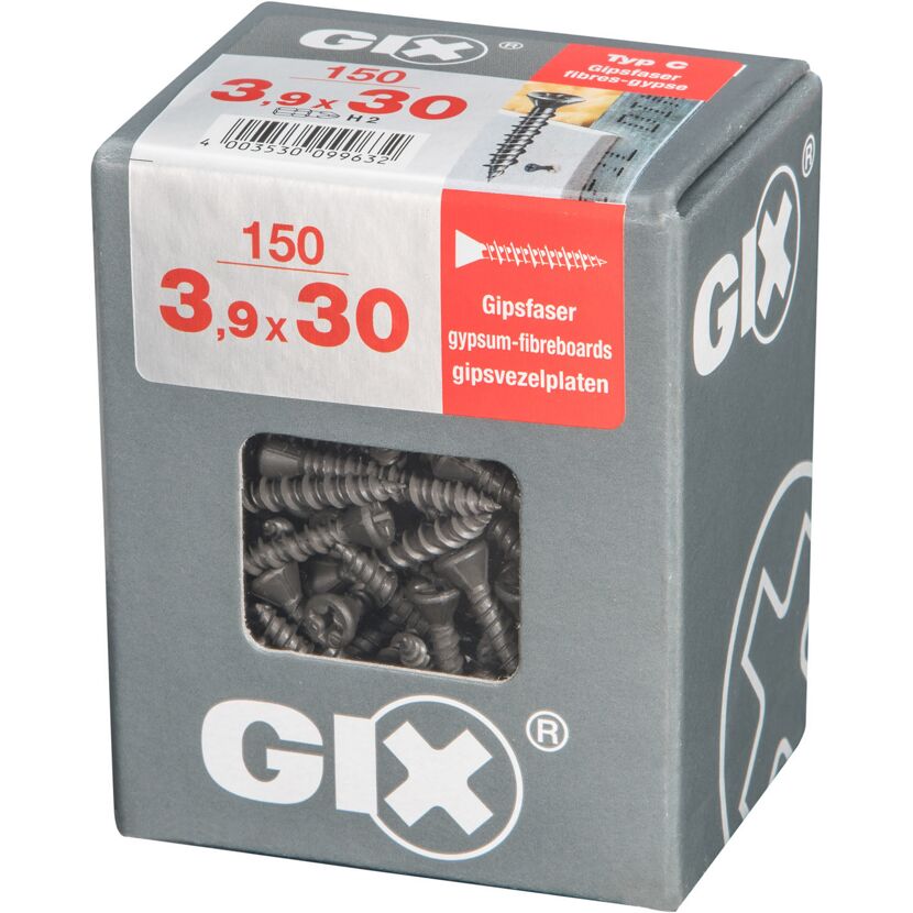 Trockenbauschraube 'Gix-C' PH2 Ø 3,9 x 30 mm 150 Stück