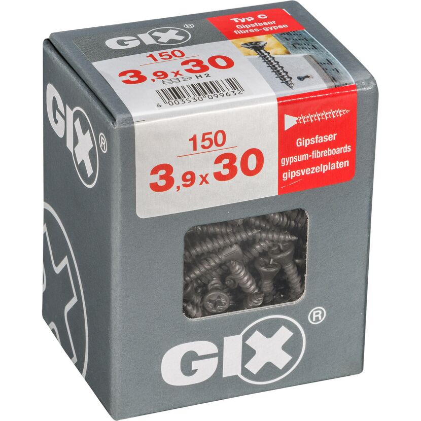Trockenbauschraube 'Gix-C' PH2 Ø 3,9 x 30 mm 150 Stück