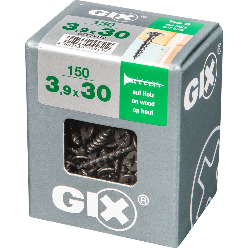 Trockenbauschraube 'Gix-B' PH2 Ø 3,9 x 30 mm 150 Stück