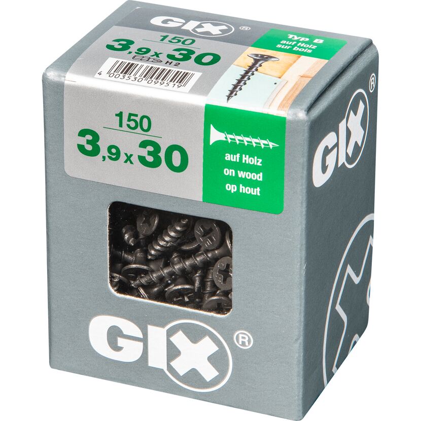 Trockenbauschraube 'Gix-B' PH2 Ø 3,9 x 30 mm 150 Stück