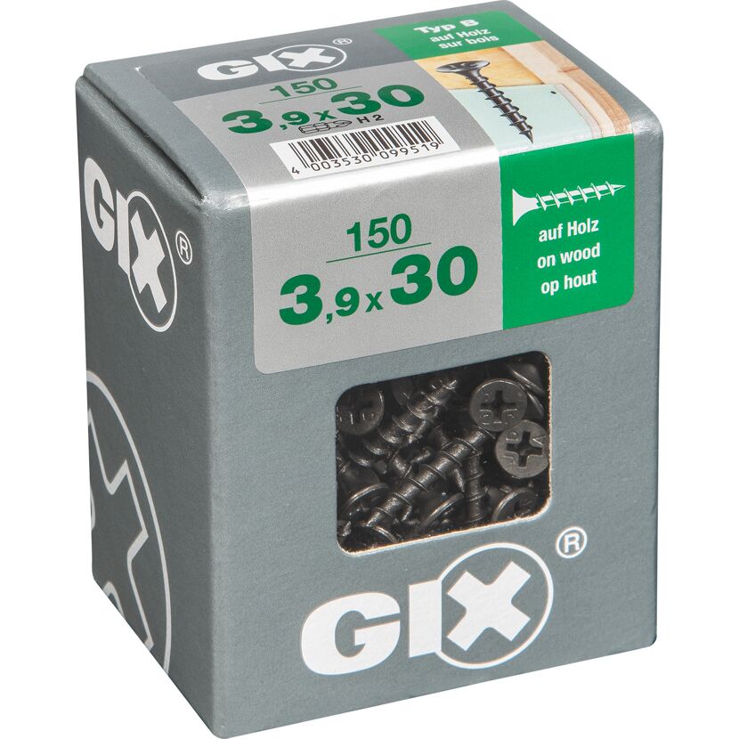 Trockenbauschraube 'Gix-B' PH2 Ø 3,9 x 30 mm 150 Stück