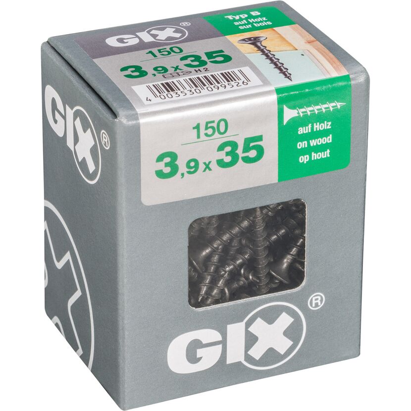 Trockenbauschraube 'Gix-B' PH2 Ø 3,9 x 35 mm 150 Stück
