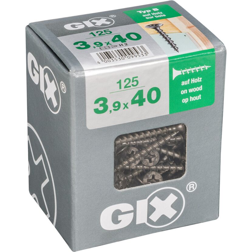 Trockenbauschraube 'Gix-B' PH2 Ø 3,9 x 40 mm 125 Stück