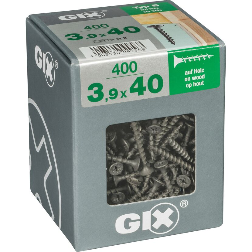 Trockenbauschraube 'Gix-B' PH2 Ø 3,9 x 40 mm 400 Stück