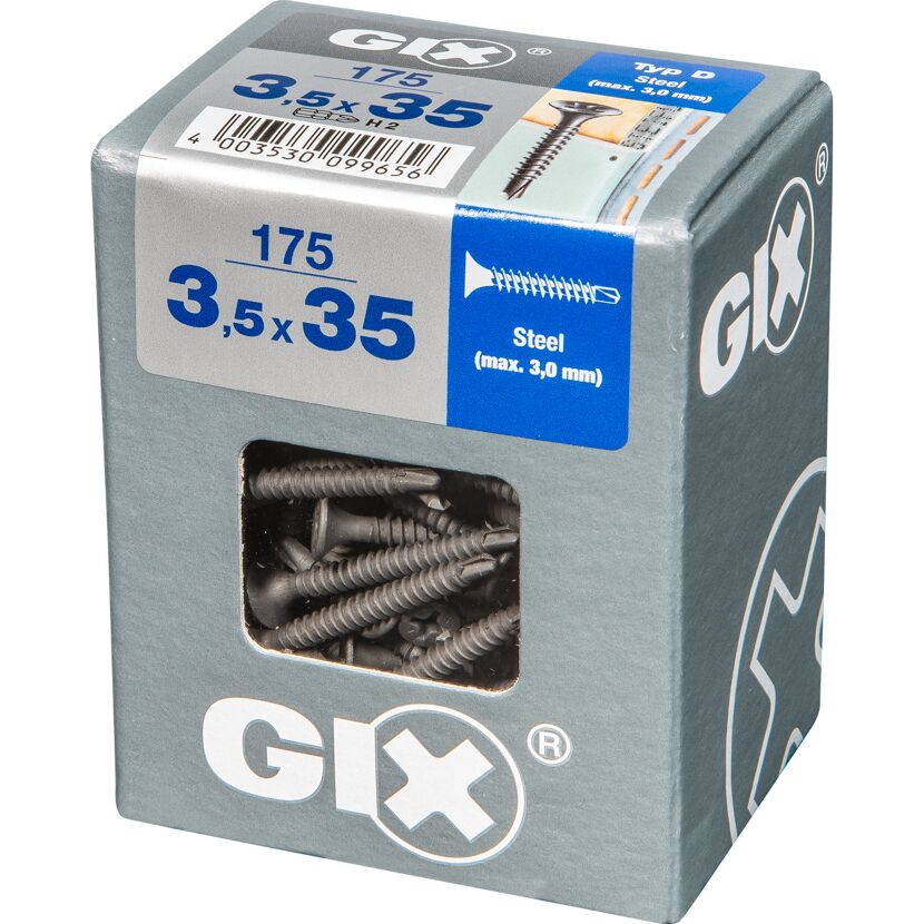 Trockenbauschraube 'Gix-D' PH2 Ø 3,5 x 35 mm 175 Stück