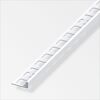 Alu-Winkelprofil Aluminium weiß 2500 x 10 mm