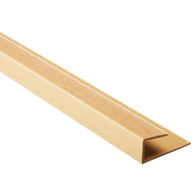 Bild von PVC-Einfassprofil buchefarben 1000 x 25 mm