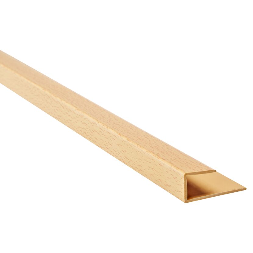 PVC-Einfassprofil buchefarben 2000 x 15 mm