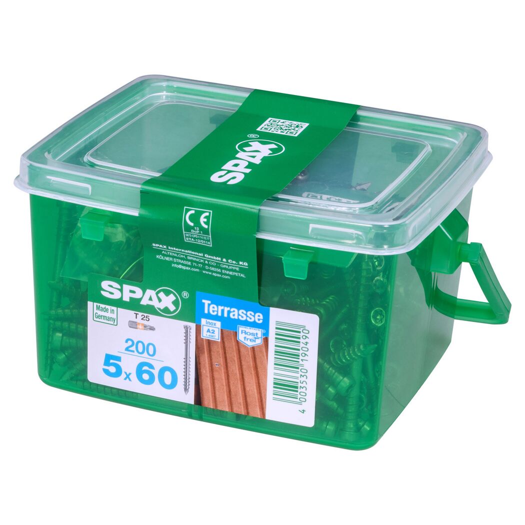 Terrassenschrauben rostfrei Ø 5 x 60 mm 200 Stück