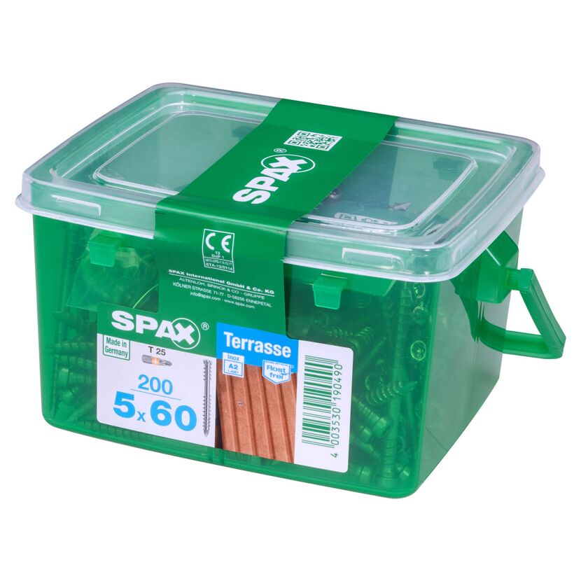 Terrassenschrauben rostfrei Ø 5 x 60 mm 200 Stück