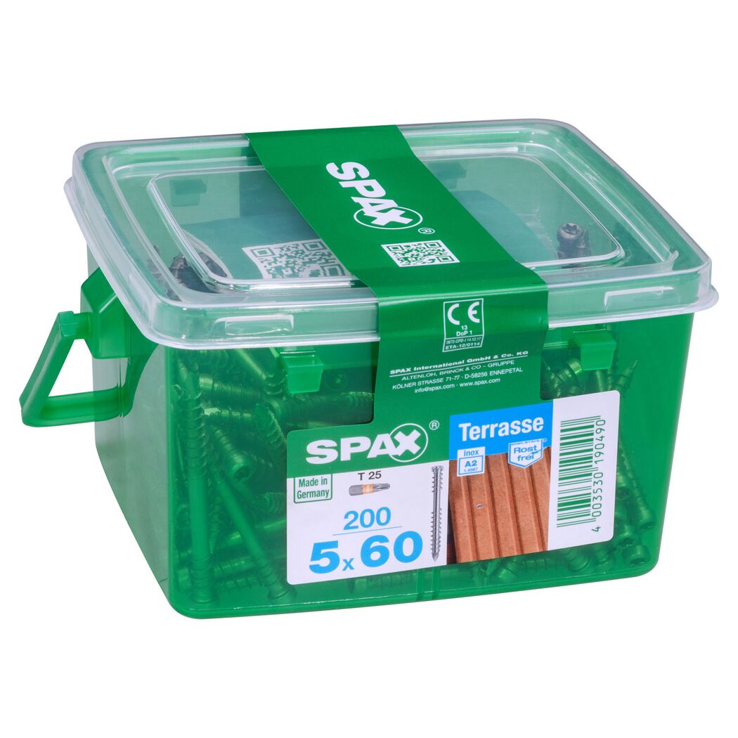 Terrassenschrauben rostfrei Ø 5 x 60 mm 200 Stück