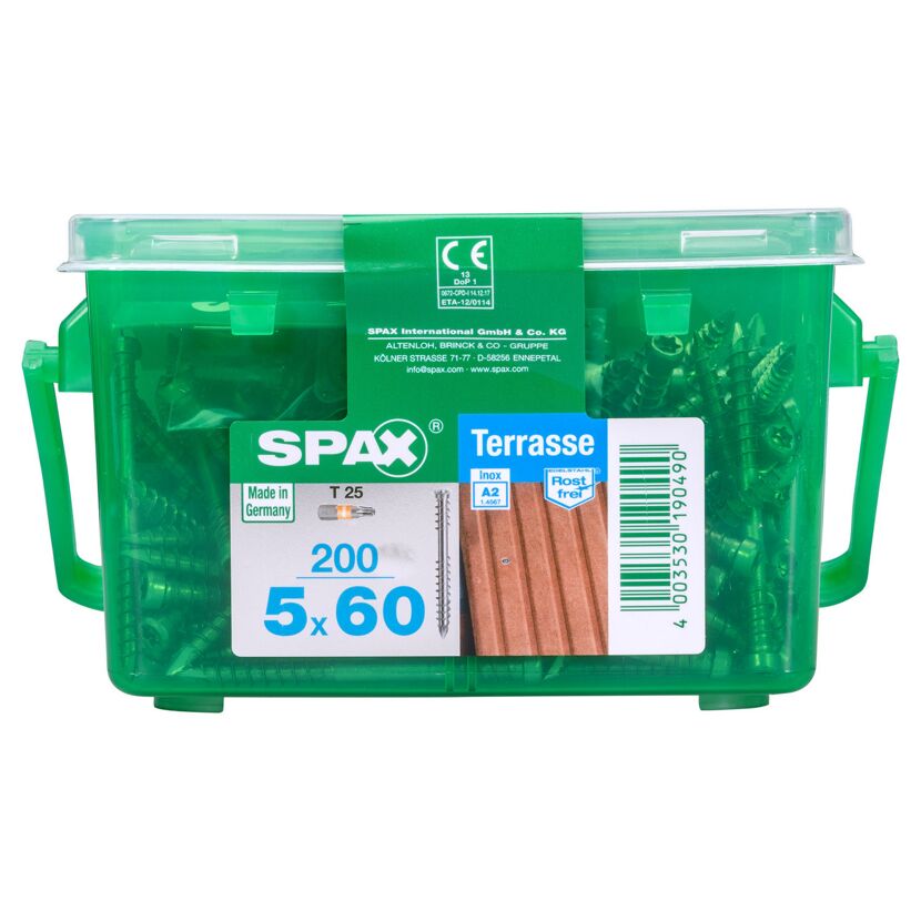 Terrassenschrauben rostfrei Ø 5 x 60 mm 200 Stück