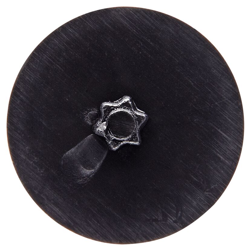 Schwarze Kunststoff-Abdeckkappe mit Sternmutter