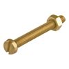 Zylinderschrauben M 4 x 16 mm messing DIN 84 10 Stück