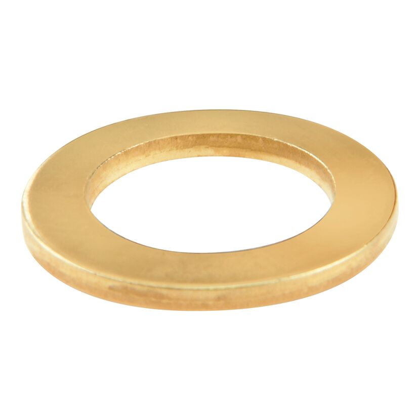 Goldener Fitsch.Ring 12 x 18 x 2 mm