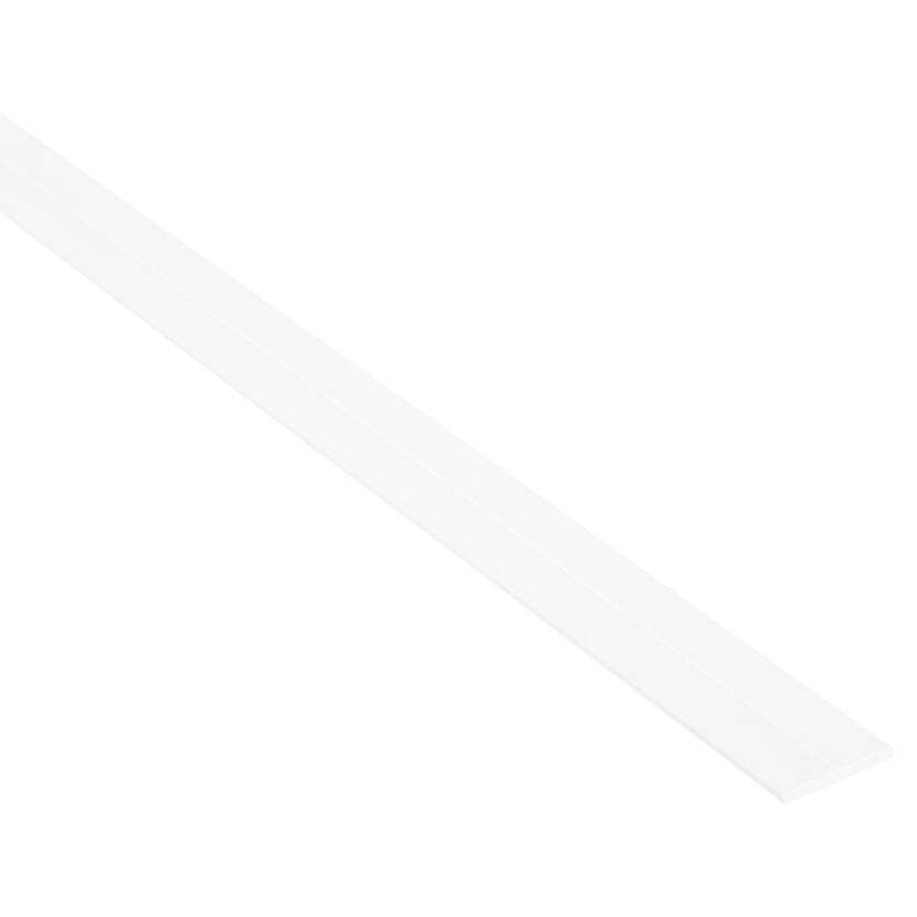 Flachstange 100 x 2,35 cm PVC weiß