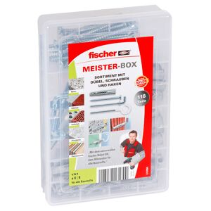 fischer Meister-Box UX mit Schrauben und Haken 118-teilig