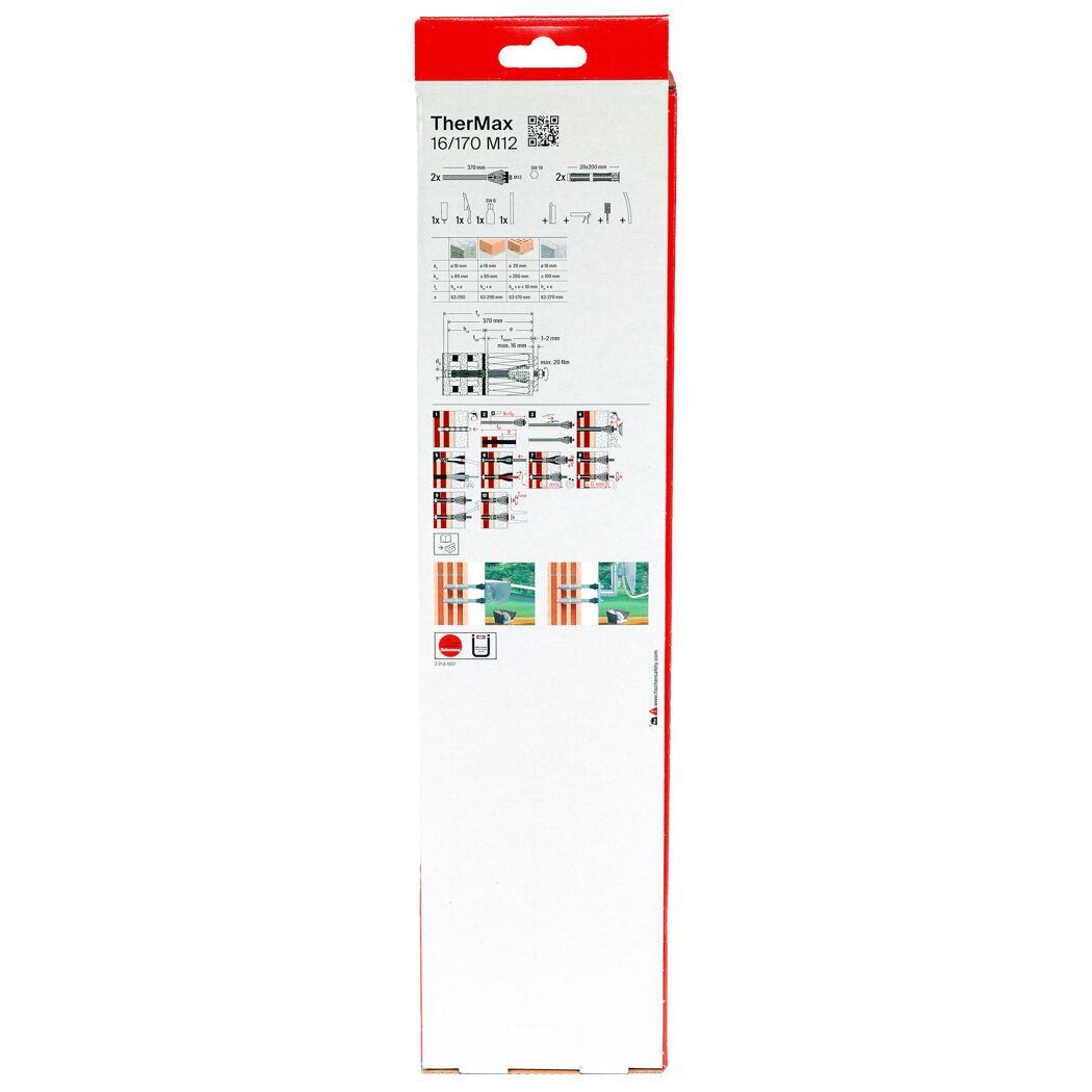 Abstandsmontagesystem 'Theramax 16' für Dämmstoffe 62 bis 170 mm, M12