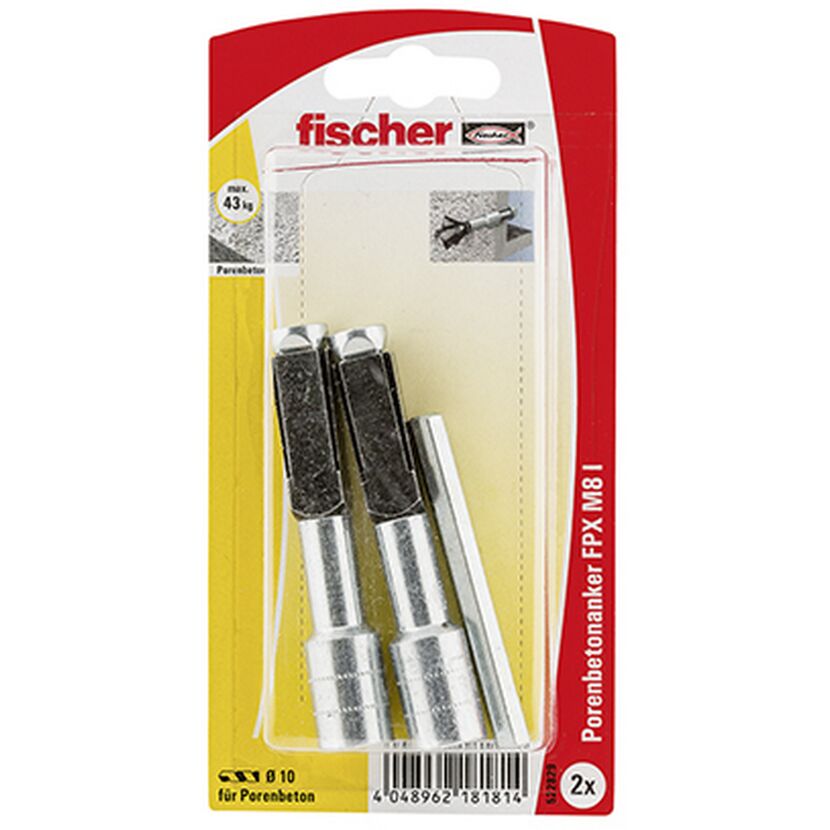 fischer Porenbetonanker FPX - I M 8 2 Stück