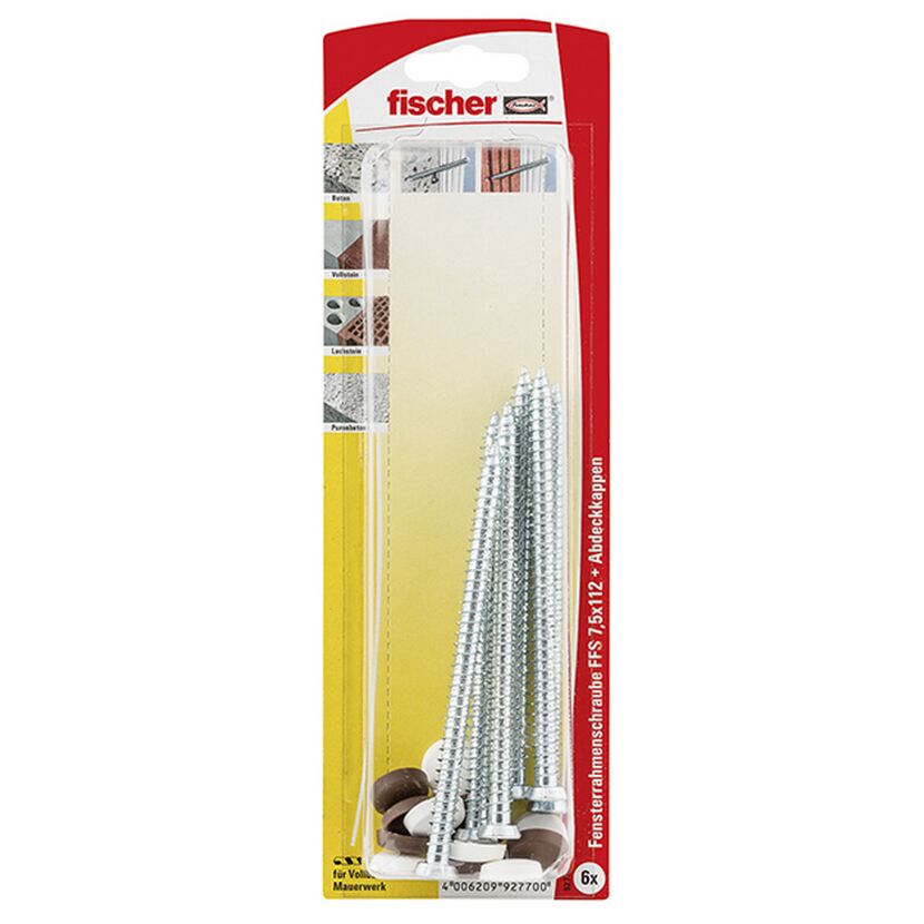 Fensterrahmenschraube 'FFS' Ø 7,5 x 112 mm TX30 6 Stück