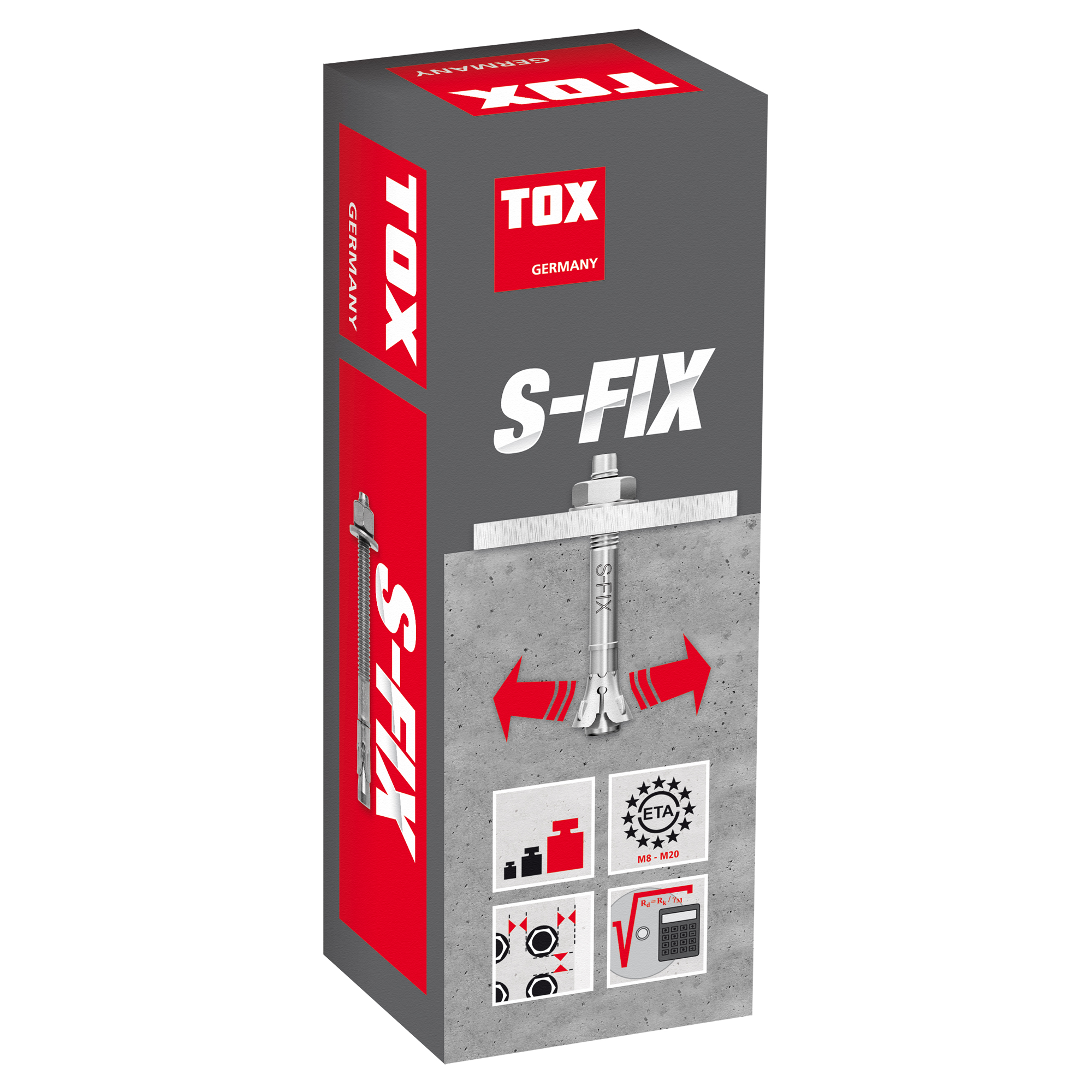 Bolzenanker 'S-Fix Pro 1' M10 x 140/60 + product picture