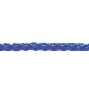 Textil-Seil Ø 6 mm geflochten blau 20 m