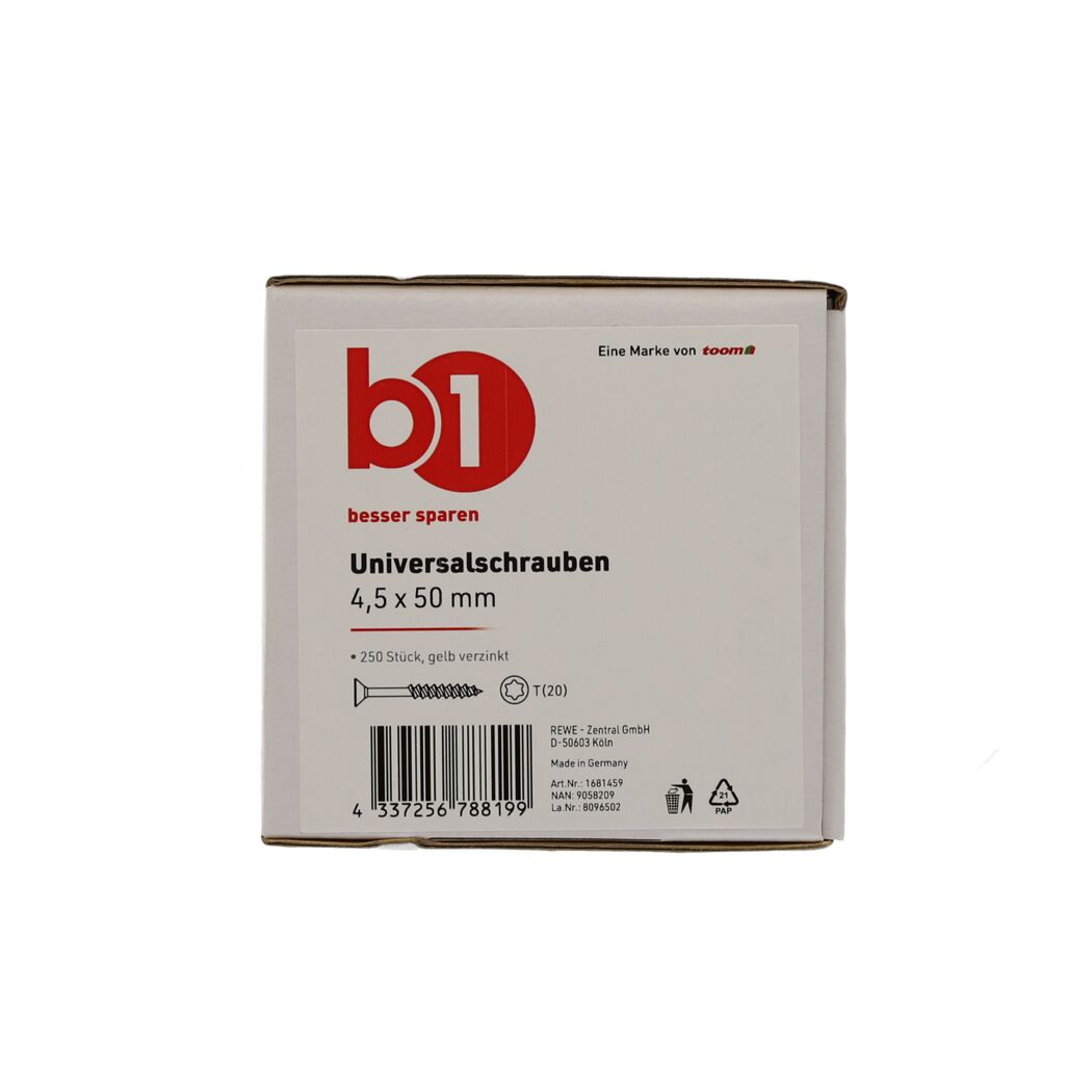 Universalschrauben Ø 4-5 x 50 mm 250 Stück