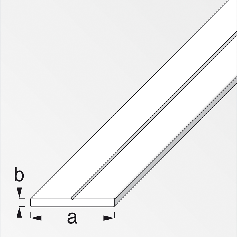 Flachstange Aluminium 100 x 2,35 x 0,2 cm