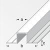 Quadrat-U-Profil Aluminium 100 x 5,5 x 1,95 cm