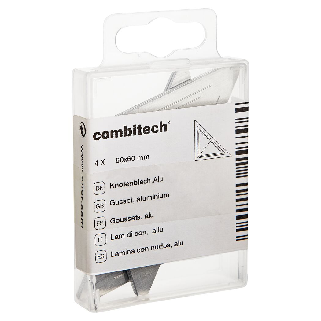 Knotenblech 60 x 60 mm 4 Stück