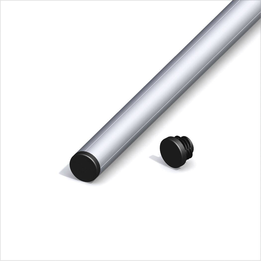 Lamellenstopfen rund, 29,5 mm, schwarz