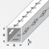 Quadrat-U-Profil logika® Aluminium 250 x 2,35 cm
