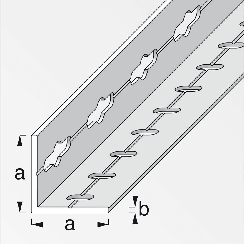 Alu-Winkelprofil blank 100 x 3,55 x 3,55 cm